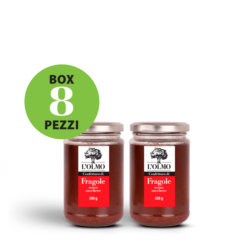 Box confetture di fragola senza zucchero 300g