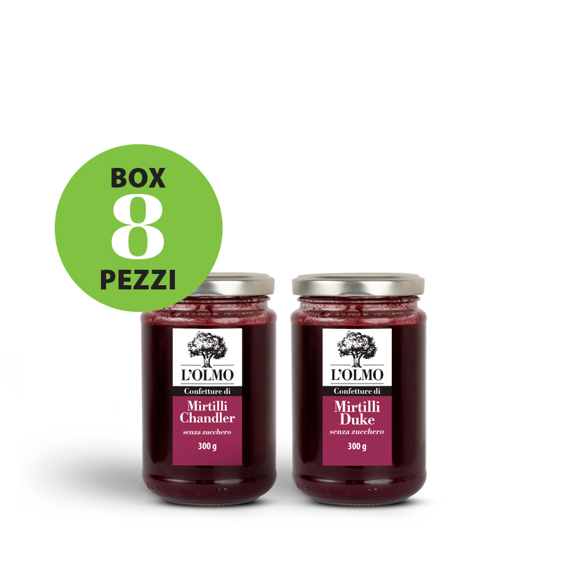 Box confetture di mirtillo senza zucchero 300g