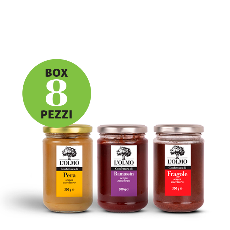 Box confetture miste senza zucchero - 300g