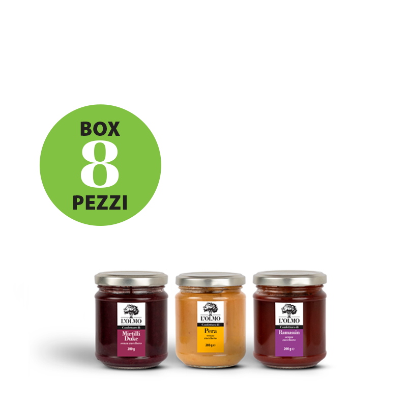 Box confetture miste senza zucchero - 200g