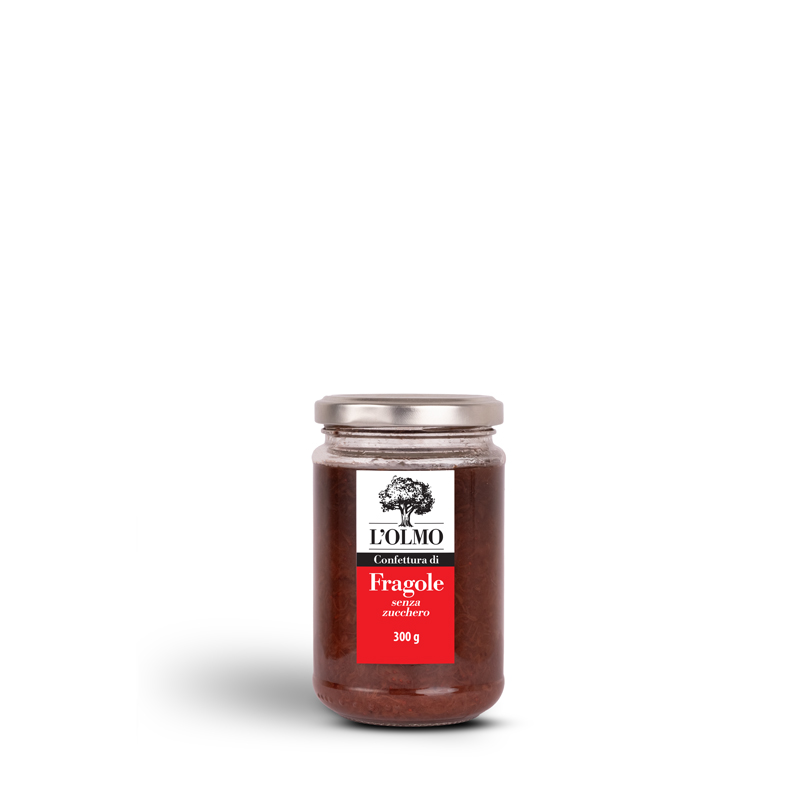 Confettura di fragole senza zucchero - 300g fronte