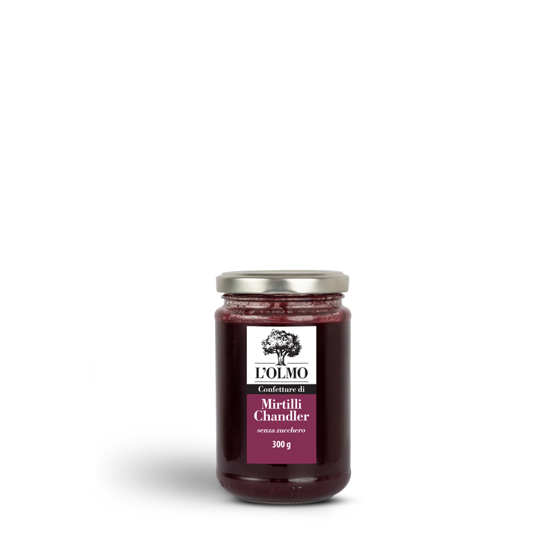 Confettura di mirtillo Chandler senza zucchero - 300g fronte